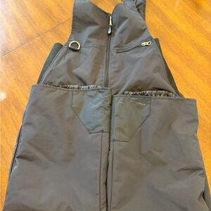 Black Snow Bib Overalls